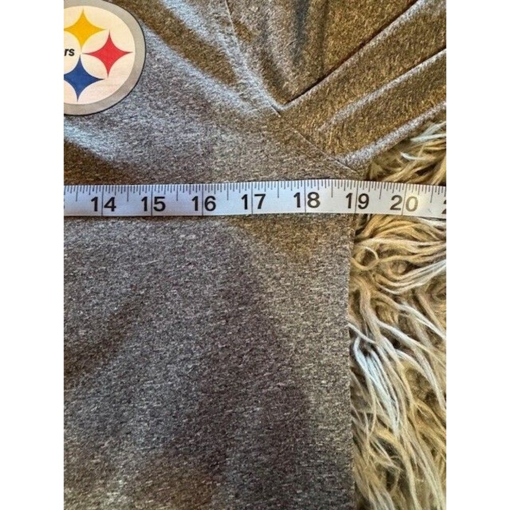 Pittsburgh Steelers Pullover 1/4 Zip Heather Gray‎ NFL Team Apparel SML Sleeve - Picture 11 of 13